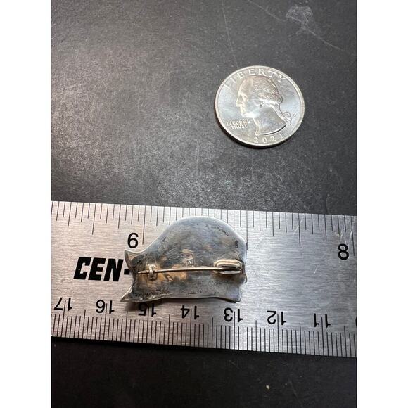 Vintage dead stock Sterling silver cat brooch - Picture 5 of 14